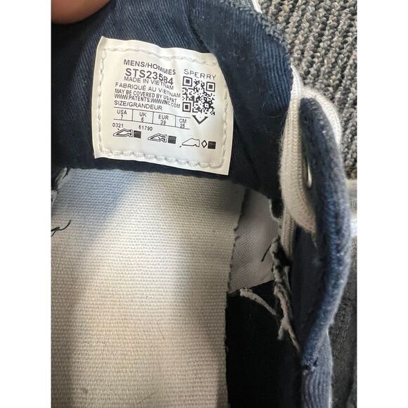 Sperry Top-Sider Classic Navy Blue Boat Shoes Deck Shoes Nautical Casual Loafers - Picture 7 of 7